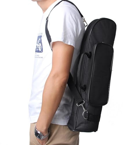Borsa a tracolla per tromba, custodia per tromba Borsa zaino a spalla con | Custodia per tromba con tracolla con doppie cerniere per uomini donne principianti professionisti
