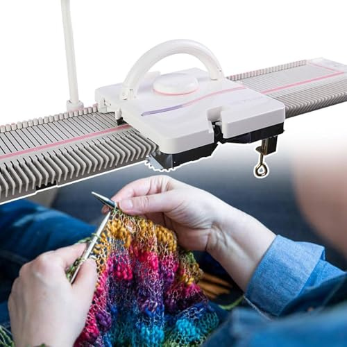 Strickmaschine 150 Nadeln, mittlere Stärke Kunststoff Werkzeug zum Stricken von Socken und Hüten, Haushaltsnähausrüstung, einfach zu bedienen, komplettes Strickset