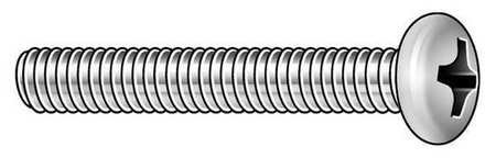M3-0.5 x 10 mm. Pan Head Phillips Machine Screw, 25 pk.