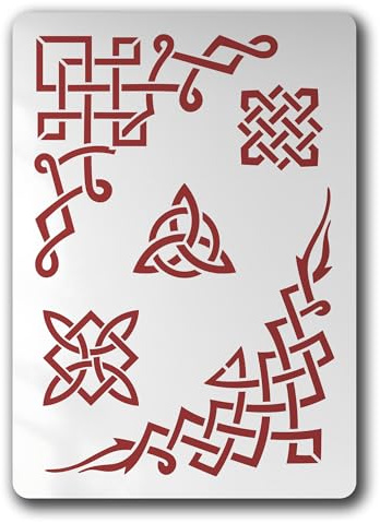 Schablone 5 Celtic Knot Ecke Triskele - BA71