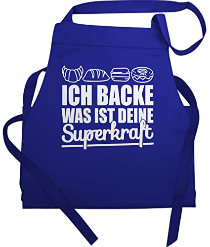 Shirtracer - Schürze Geschenk - Küche - Ich backe was ist deine Superkraft
