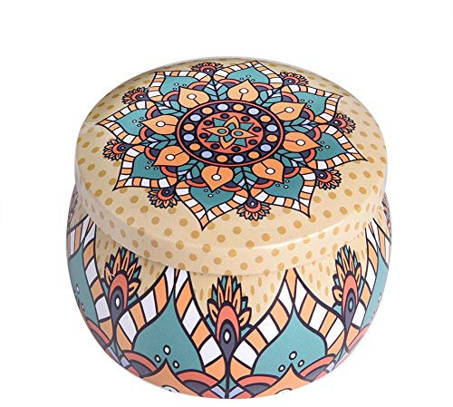 AUNMAS Scatole di latta vuote Scatola Scatola di immagazzinaggio Scatola per domestica Tè Caffè Caramella Scatola Gioielli (confezione da 3)(6#)