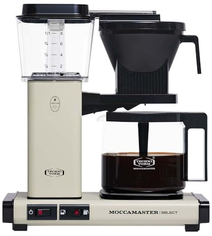 Moccamaster KBG Select, Coffee Machines, Filter Coffee, Off-White, UK Plug, 1.25 Liters