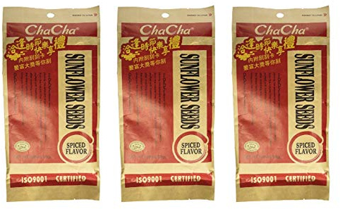 ChaCha Spiced Roasted Sunflower Seeds (3 Pack, Total of 750g)