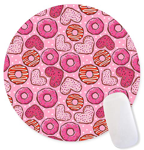 Donut Mouse Pad, Round Mousepad, Circular Mouse Pads for Computers , Office Desk Accessories, Cute Desk Accessories Funny Coworker Gift