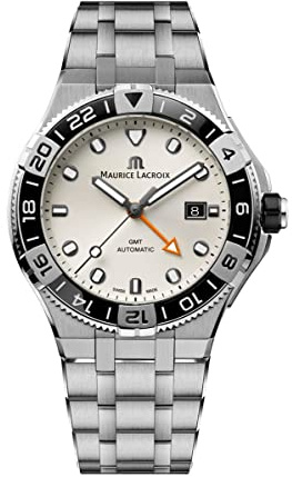 MAURICE LACROIX Aikon Automatik Venturer GMT SET 30ATM 43mm - Uhrenarmbandes Rostfreier Stahl