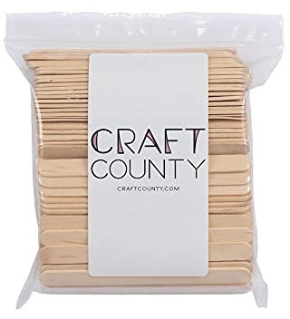CRAFT COUNTY Palillos de Madera para Manualidades de Arte 1000 Piezas, Ideal para Niños, Estudiantes, Diversión y Actividades de Bricolaje Fácil y Educativo Conjunto de Práctica de Creatividad