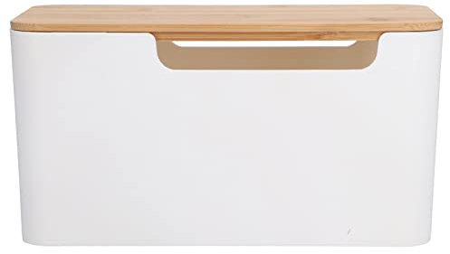 Kabelbox e Kabelmanagementbox Steckdosenleisten Überspannungsschutz mit Holzdeckel für Kabelverstecker TV-Kabel Router Computerkabel Heim und Büro Andere Möbel und Accessoires