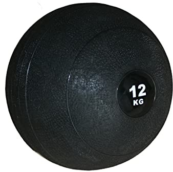 Medizinball 12 20 30 KG Slam Ball Griffige Oberfläche Gewichtsball Fitnessball Gummi Workout Schwarz