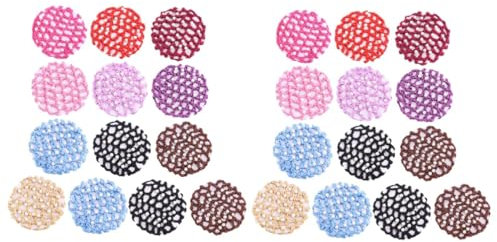 Ipetboom 26stücke Teiliges Haarnetz Damen Elastisches Snood Für Dutt Und Tanz Vielseitige Haardekoration Gemischten Farben Für Formelle Anlässe Und Täglichen Gebrauch