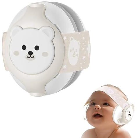 YomauiYee Baby Noise Cancelling Headphones 0–36 Months, 25dB NRR Hearing Protection for Babies & Toddlers, Adjustable Infant Ear Protection for Airplane, Travel, Sleep & Outdoor Events – Starlight