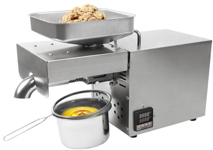 Oil Press Machine,610W Kitchen Automatic Oil Extractor Machine for Peanut Kernels, Sunflower Seeds, Sesame Seeds, Walnut Kernels, Olive Kernels,Oil Maker Machine for Home and Kitchen