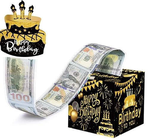 GEHENFRUCHT Geldgeschenk, Happy Birthday Geldgeschenke Box Geschenkbox DIY Geburtstag Geschenkverpackung für Männer, Frauen und Kinder