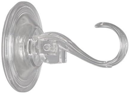 Ideen mit Herz Vakuum-Saugnapf-Haken | Aufhängung ohne Bohren | transparent | 4 Stück | hohe Tragkraft (5 kg) | 6,8 cm x 9,5 cm x 3,7 cm