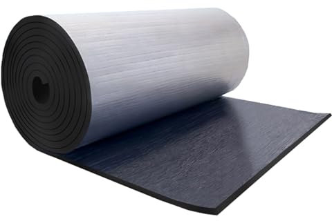 Feuille d'isolation réfléchissante en mousse d'aluminium de 5 mm d'épaisseur, autocollante, pour radiateur, tapis insonorisant, pour toit, sol, plafond, rouleau de 1 m x 3 m