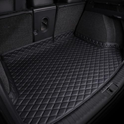 MeKnMoney Auto Kofferraum FüR Mercedes Benz GLB X247 AMG 35 4MATIC 2020-2024, Leder Stamm Matten Kofferraumwanne Teppich Innenraum Schutzmatte Zubehör,A/Black