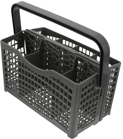 Dishwasher Cutlery Basket Plastic Fork and Spoon Holder | Drainage Design, Dishwasher Use, Compact Storage Basket for Forks and Spoons