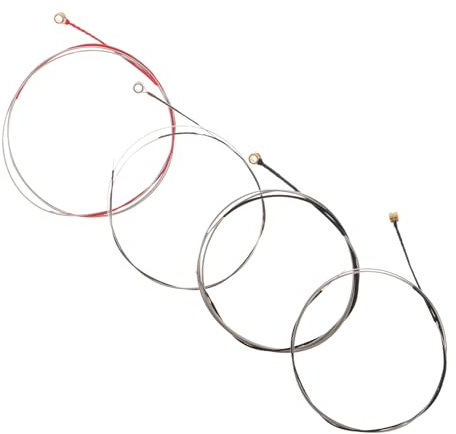 BESPORTBLE 4 Stück Geigensaiten Ersatzset für 1/4 Violine mit Legierungsmaterial Universell Kompatibel für Selbstgemacht Geigenreparatur und Instrumentenpflege