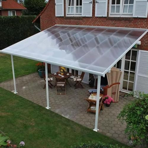 Polycarbonat Transparente Platten für Dächer Gewächshausplatten UV-beständig wetterfest Gartenabdeckungen Carport Markise Pergola inkl. Schrauben (1x3m)