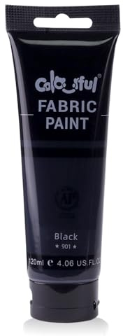 Colorful Permanent Fabric Paint for Furniture, 4 oz (120 ml) Fabric Paint for Clothes, Soft Rich Pigment Non-Toxic Textile Paint for Fabric DIY Crafts T-shirts Shoes Jeans DIY for Kid Adult