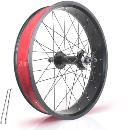 Hjulset För Snö/strandcykel 20/24/26 X 4,0 Bakhjul För Cykel Med Breda Däck Framhjul Med Skivbroms För Elcykel 135 Mm/195 Mm Solid Axel 36H Nav För 7-10s Roterande Frirullningsnav(20in Rear A)
