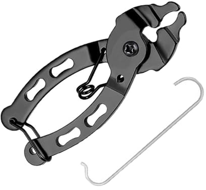 QitinDasen Mini Alicates de Eslabones de Cadena de Bicicleta, Herramienta de Extracción Rápida de Eslabones de Cadena de Bicicleta 2 en 1 Portátil, para Cadena de 6 a 12 Velocidades (A)