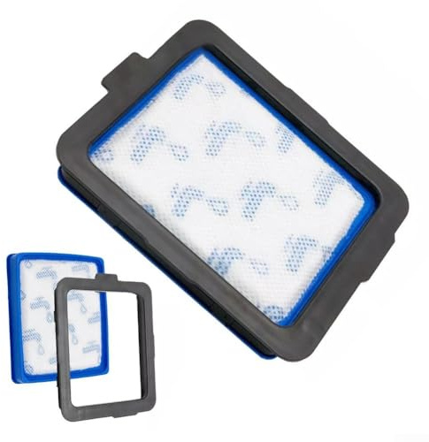 Juego de filtros de repuesto con soporte para aspiradora Philips-FC97 PowerPro Expert-CP0617/01 sin bolsa, filtro HEPA de repuesto para aspiradora Philips