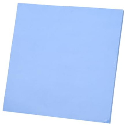 Sorandy Coussin Thermique en Silicone, Tapis de Transfert de Chaleur Efficace 100x100x5mm Bleu 1.5W/m-k pour CPU GPU