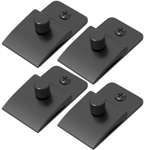 Generisch 4 Stück Wandteppich Aufhänger Set (Metall) – Robuste Wandhalterung für Quilts, Teppiche & Schwere Decken – Dekorative Wandclips & Klemmen zur Befestigung von Wandbehängen