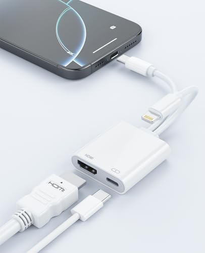 MTAKYI Adaptador USB-C y Lightning a HDMI