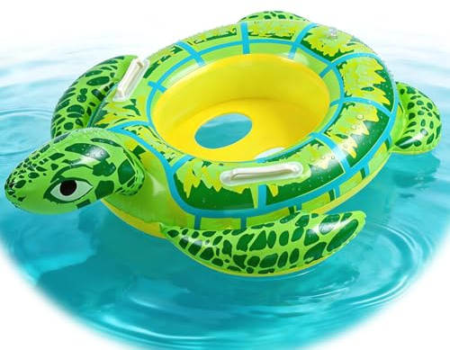 Aufblasbar Schwimmreifen Kinder, Aufblasbarer Schwimmring, Meeresschildkröte schwimmreifen, Pool Aufblasbar Spielzeug für Schwimmbad, Sommer Strand, See, Party-Deko