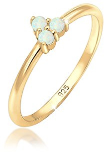 Elli Damen-Solitär Jahresring Opal 0603230618