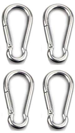 Spring Snap Hooks 304 Stainless Steel Metal Clip Heavy Duty Rope Connector