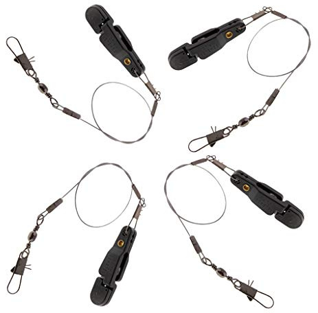F Fityle 4 Piezas de Plástico, Acero Inoxidable, Pinza de Liberación para Tablero de Cepillado, Profundizador, Liberación de Línea de Pesca con de 12 ''