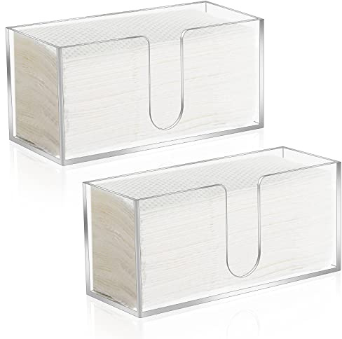 Papierhandtuchspender aus Acryl, gefalteter Papierhandtuchspender, transparenter dreifach gefalteter Serviettenhalter, geeignet für Z-Falz, C-Falz oder Multifold Trifold Papierhandtücher für