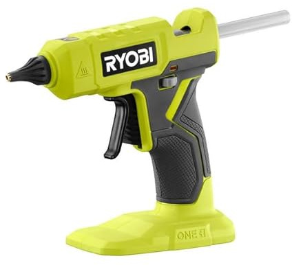 RYOBI Tools 18V ONE+ Cordless Glue Gun, Black, Trigger Style, Compatible with 1/2 Full Size Glue Sticks