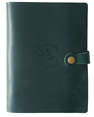 KISSKI·H Olvido Personalisierbares Tagebuch, Leder, nachfüllbar, gravierte Geschenke für Damen/Herren, personalisiertes A5/A6/A7-Reise-Notizbuch, Geschenk für Schriftsteller/Business, personalisierbar