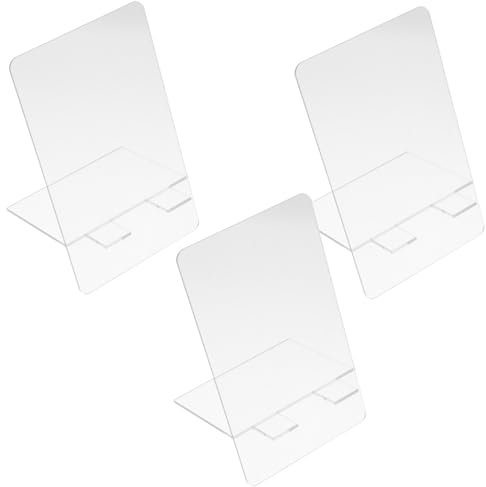 NUOBESTY 3stücke Schreibtafel Abwischbare Notiztafel Für Zuhause Büro Memo Board Mit Sockel Transparentes Design Für Kreative Notizen Zeichnungen