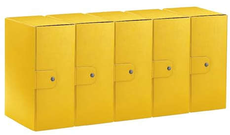 Esselte C35 EUROBOX 25 x 35 cm, rygg 15 cm, gul, 5-pack, 390335090