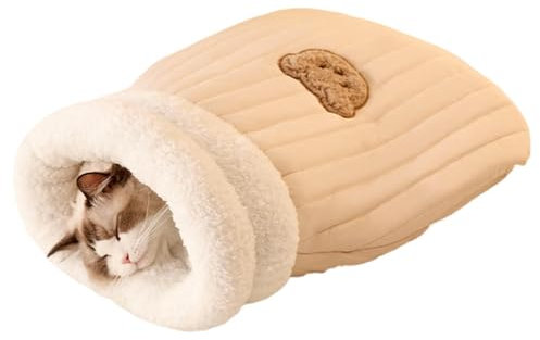 Katzen Kuschelsack Katzenbett, Katzen Schlafsack, Katzen Kuschelhöhle Kleine Haustiere, Sleeping Cat Bag, Cat House Cat Bed, Hundeschlafsack Katzenschlafsack, Katze Zubehör Wohnung, Kuschelsack Hund