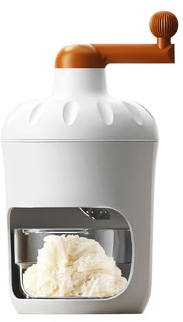 Macchina per ghiaccio neve portatile, macchina ghiacciata rasata,Crusher per produttori di ghiaccio di alimentare manuale - Maker Snowcone acciai inossidabile, fanghi portatili rasatura per uso domest