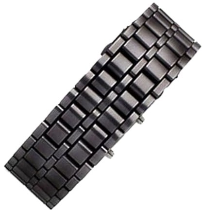 Relojes LED para hombre | Reloj de pulsera, creativo para hombre, electrónico, digital, moderno, clásico, impermeable, pulsera para correr, negro, A: Red light, Unisex