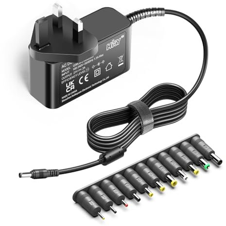 HKY 21V Battery Charger for JML Starlyf Pressure Washer, JVISION Portable Cordless Pressure Washer ‎YZ-7MX MYPIN High Pressure Cleaner Portable Power Washer Power Supply Adapter UK Charging Plug