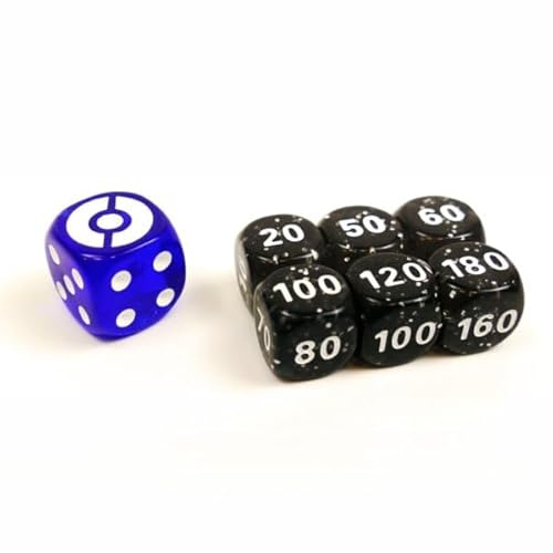 BB-Toy-Trades Compatible with PKM TCG Elite Top Trainer Cube Set Damage Marks Dice Set with BB-Toy-Trades Shipping Protection - Trainers Toolkit 2021 Blue - Blue