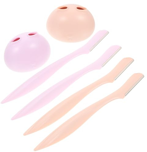 PACKOVE 4pezzi Rasoio Per Sopracciglia Da Donna Portatile Rifinitore Per Sopracciglia Strumento Per Tagliare Rimuove Superflui Dal Danneggiare