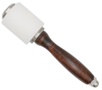OSALADI Marteau Cylindrique pour Sculpter le Cuir Bois Poignée Ergonomique Outil de Maroquinerie