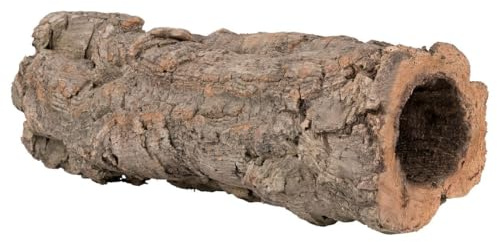 Tubo di sughero lungo 25 cm, sottile (Ø 5-7 cm), corteccia di sughero naturale, terrario e decorazione per acquario, nascondiglio per rettili, roditori, criceti, senza parassiti, non trattato