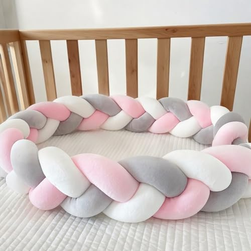 GYCF Trenza Almohada de Serpiente de Nudo, Almohada Trenzado, Alfombra Anticolisión para Cama, Protección Cama Trenza, Cojín Protección contra Caídas,A10,3 m