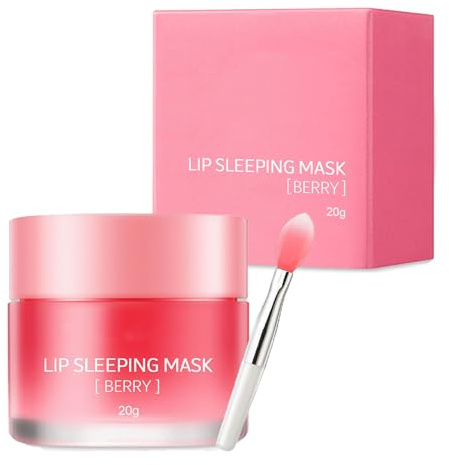 Lip Sleeping Mask - Lip Mask Overnight Lip Repair - Lip Moisturiser for Dry Chapped Peeling Cracked Lips Fades Lip Lines, Lip Balm for Moisturizing