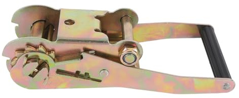 Baxnore Tenditore a cricchetto da 2 pollici per carichi pesanti in acciaio al carbonio con capacità di 2500 kg Tenditore per cinghia a cricchetto resistente alle intemperie per cam